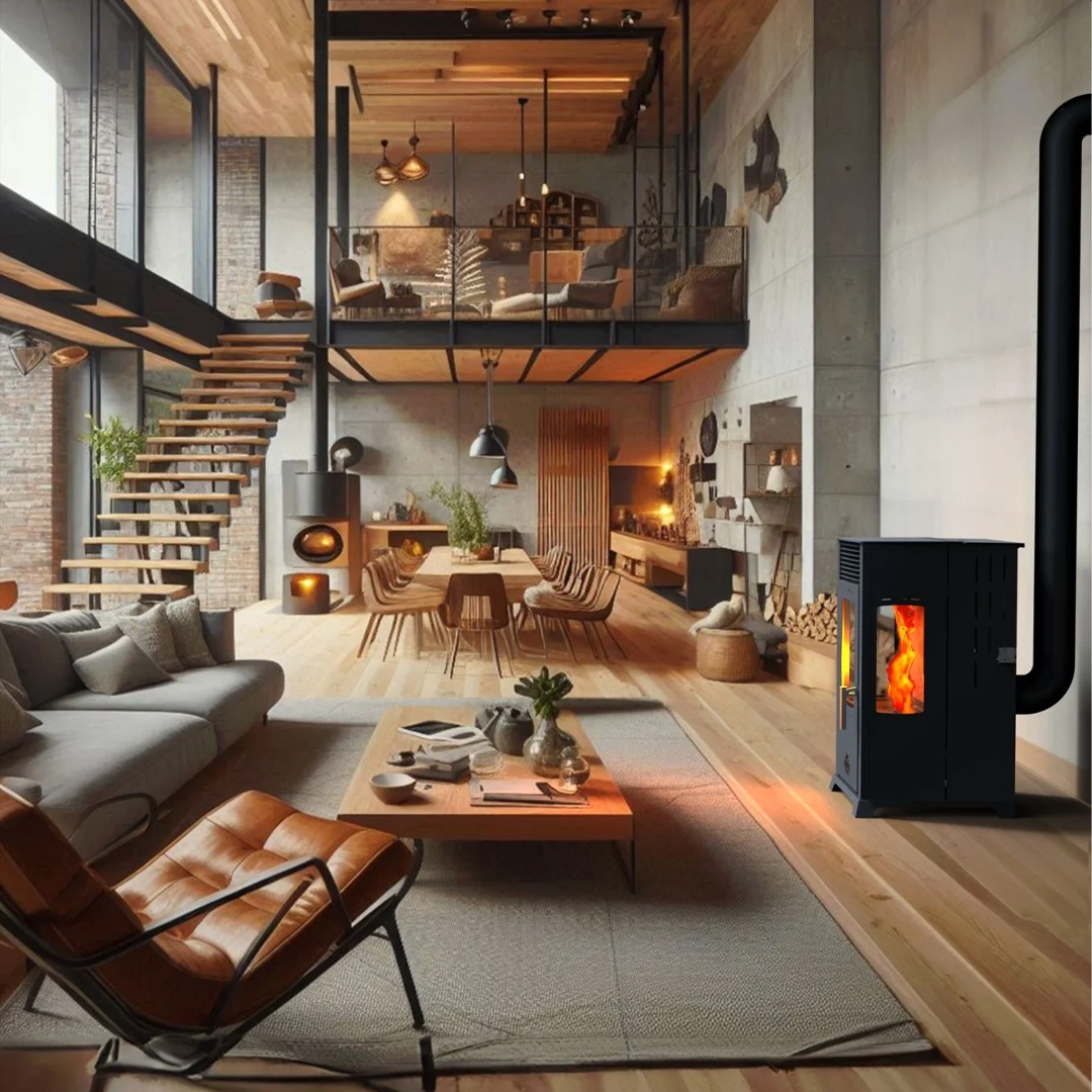 BABAS STOVE ECO PLUS 8KW MANUEL ODUN VE PELET SOBASI